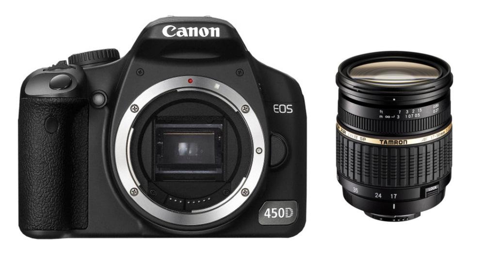 Lustrzanka Canon EOS 450D + Tamron SP AF 17-50 mm
