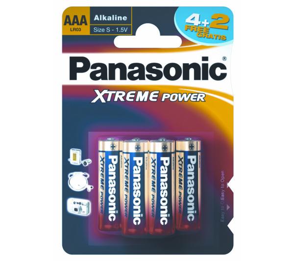 Baterie Panasonic AAA XTREME (4+2 szt.)