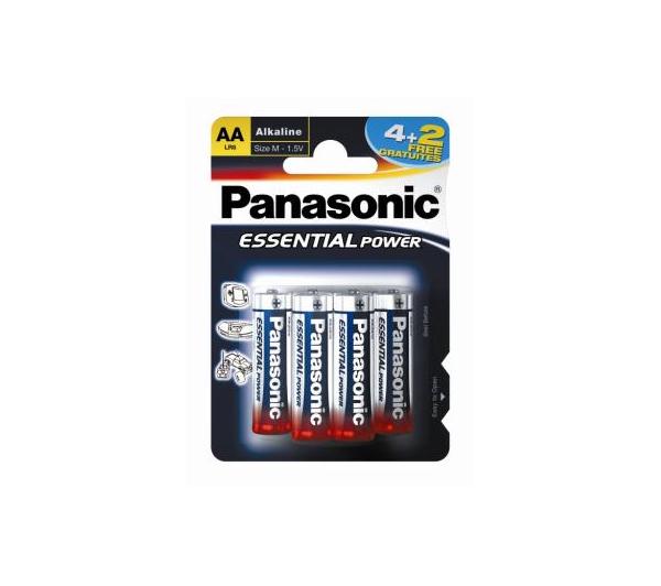 Baterie Panasonic AA ESSENTIAL (4+2 szt.)