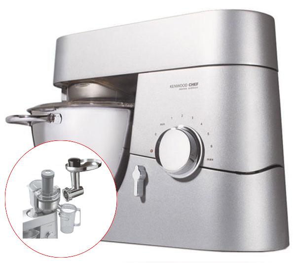 Kenwood Chef Titanium KM 010Z + dodatkowe wyposażenie