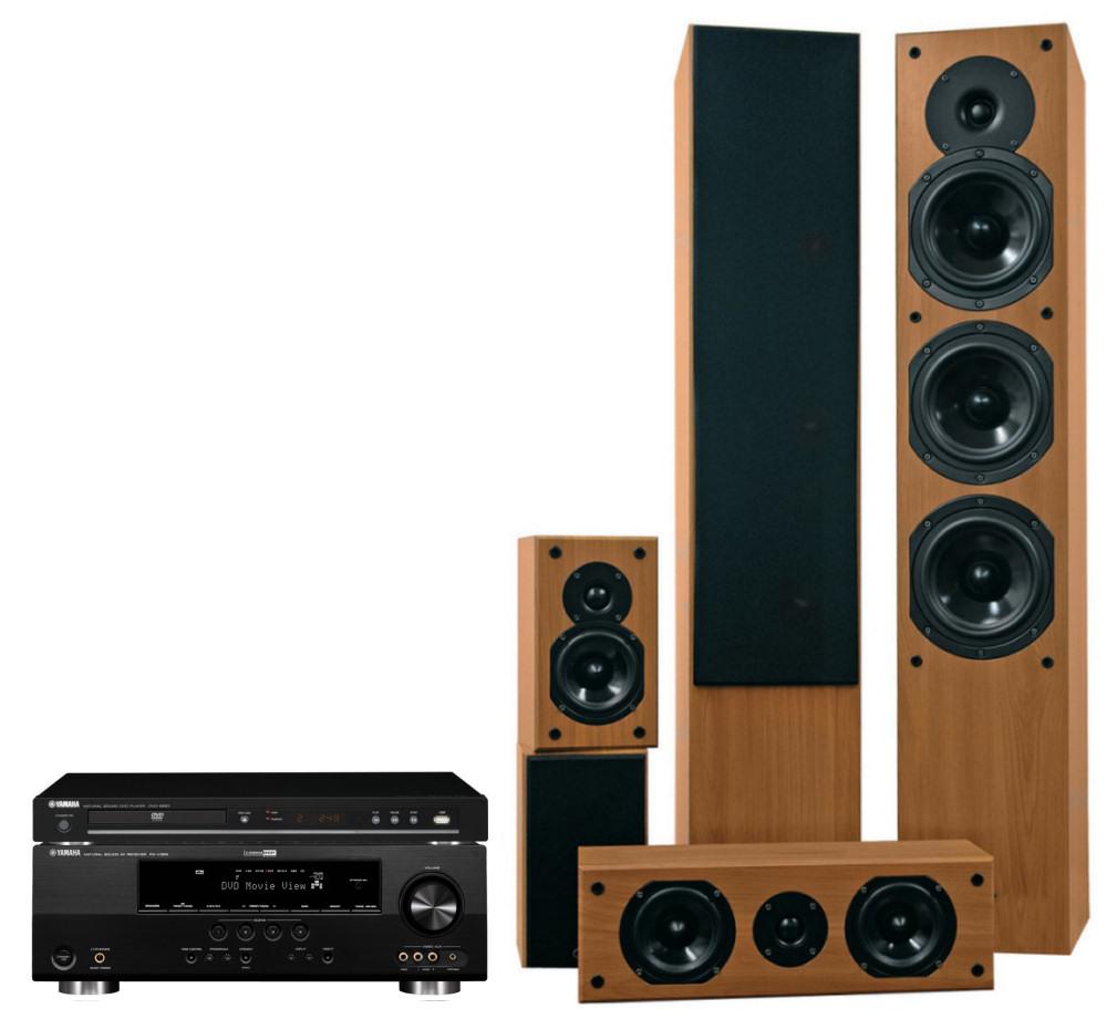 Zestaw kina Yamaha DVD-S663, RX-V365, Prism Audio ONYX 200