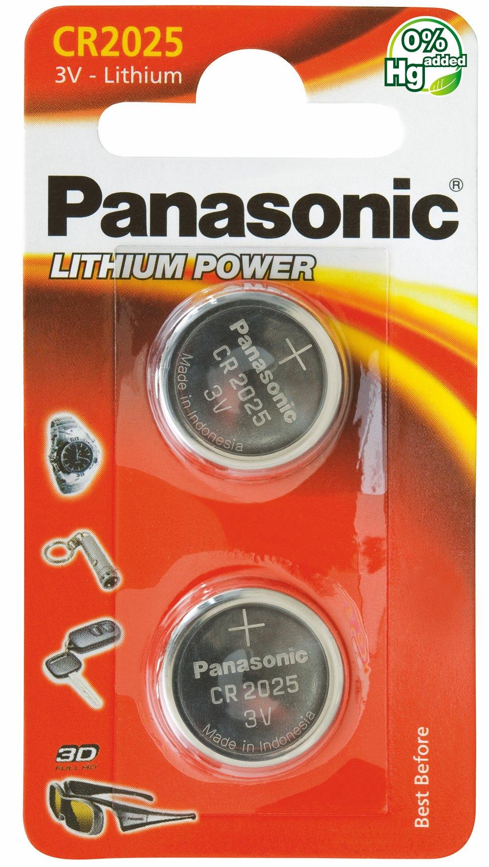 Baterie Panasonic CR2025 (2 szt.)