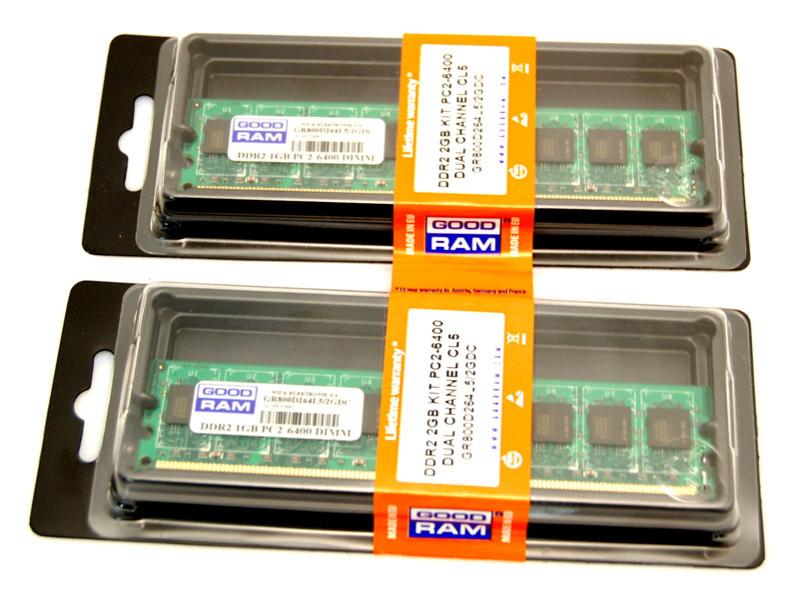 Pamięć RAM GoodRam DDR2 2GB 800 DUAL 2x1GB CL6