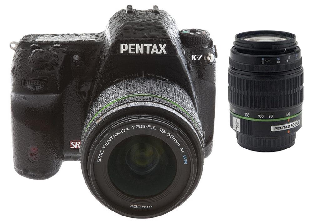Lustrzanka Pentax K-7 + 18-55 mm WR + 50-200 mm WR