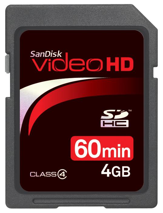 SANDISK Video HD SDHC 4 GB