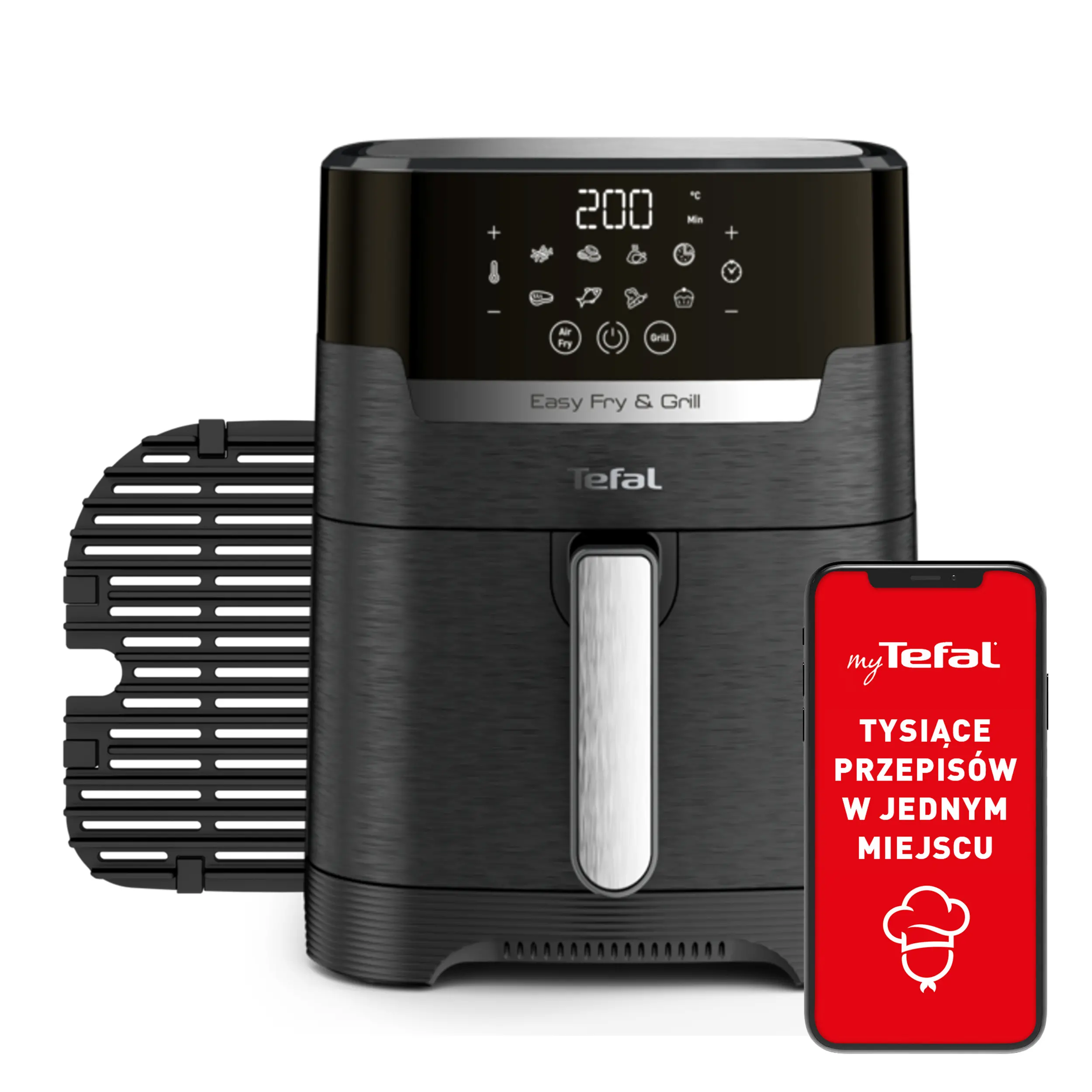 Air fryer Tefal Easy Fry & Grill Precision EY5058  1550W 4,2l Aplikacja mobilna