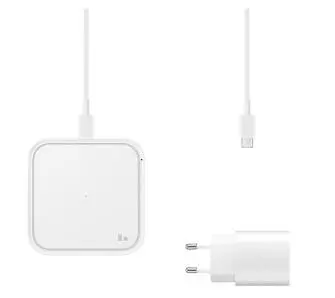 Ładowarka indukcyjna Samsung Wireless Charger Pad EP-P2400TWEGEU 15W Biały z ładowarką sieciową 25W