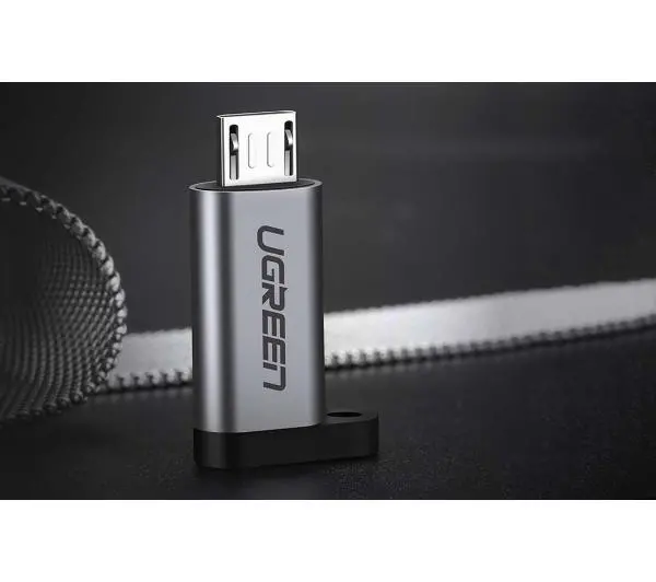 UGREEN US282 USB-C do microUSB Szary
