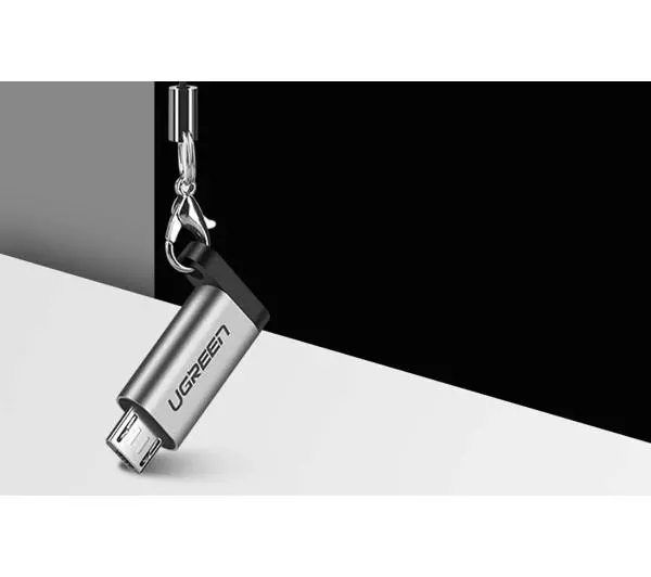 UGREEN US282 USB-C do microUSB Szary