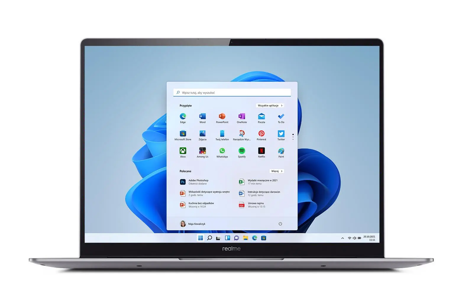 Laptop ultrabook realme Book Prime 14" i5-11320H 16GB RAM 512GB Dysk SSD Win11 Szary