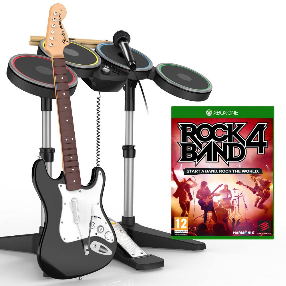 Rock Band 4 + perkusja + gitara + mikrofon