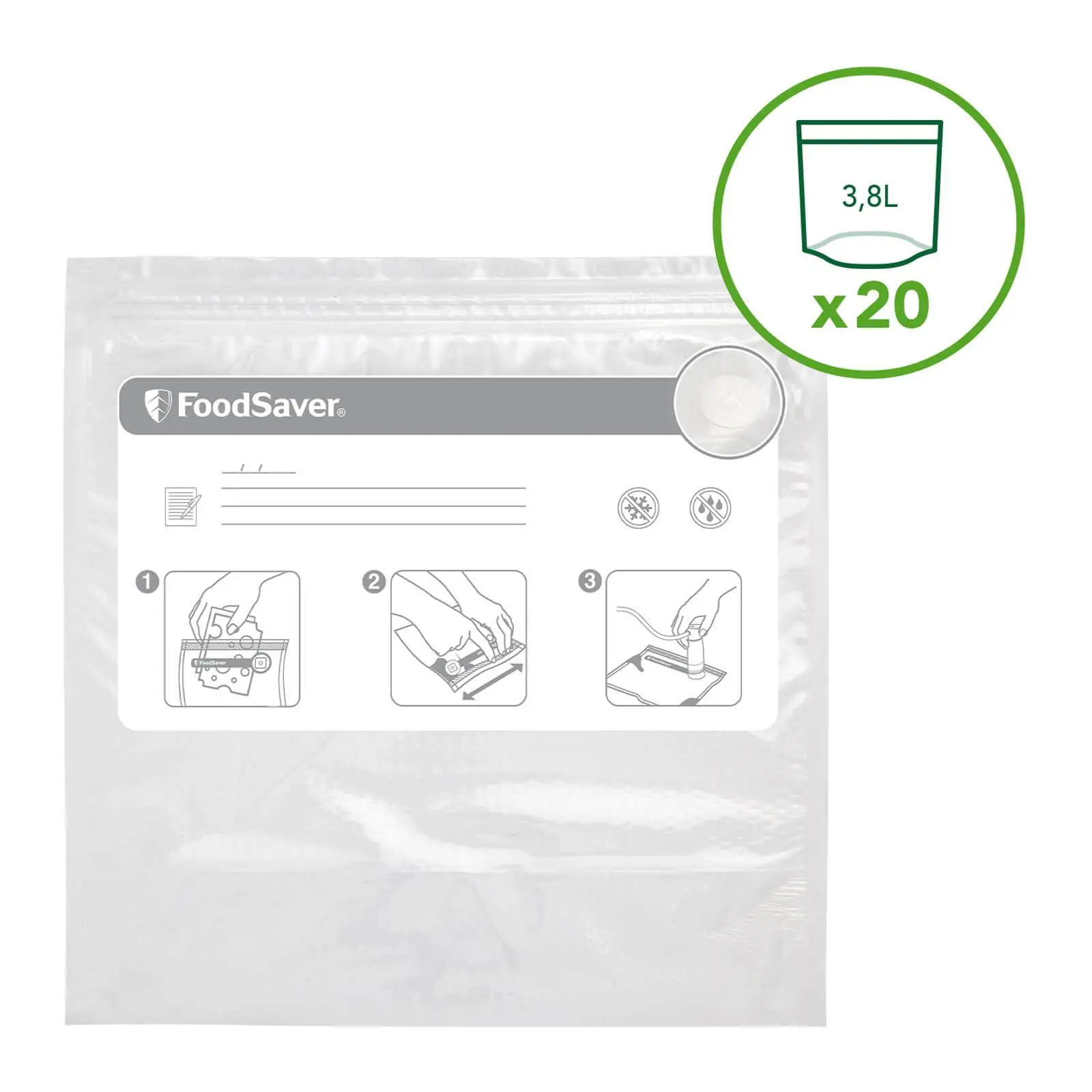 Torebka próżniowa FoodSaver FVB016X 20szt.