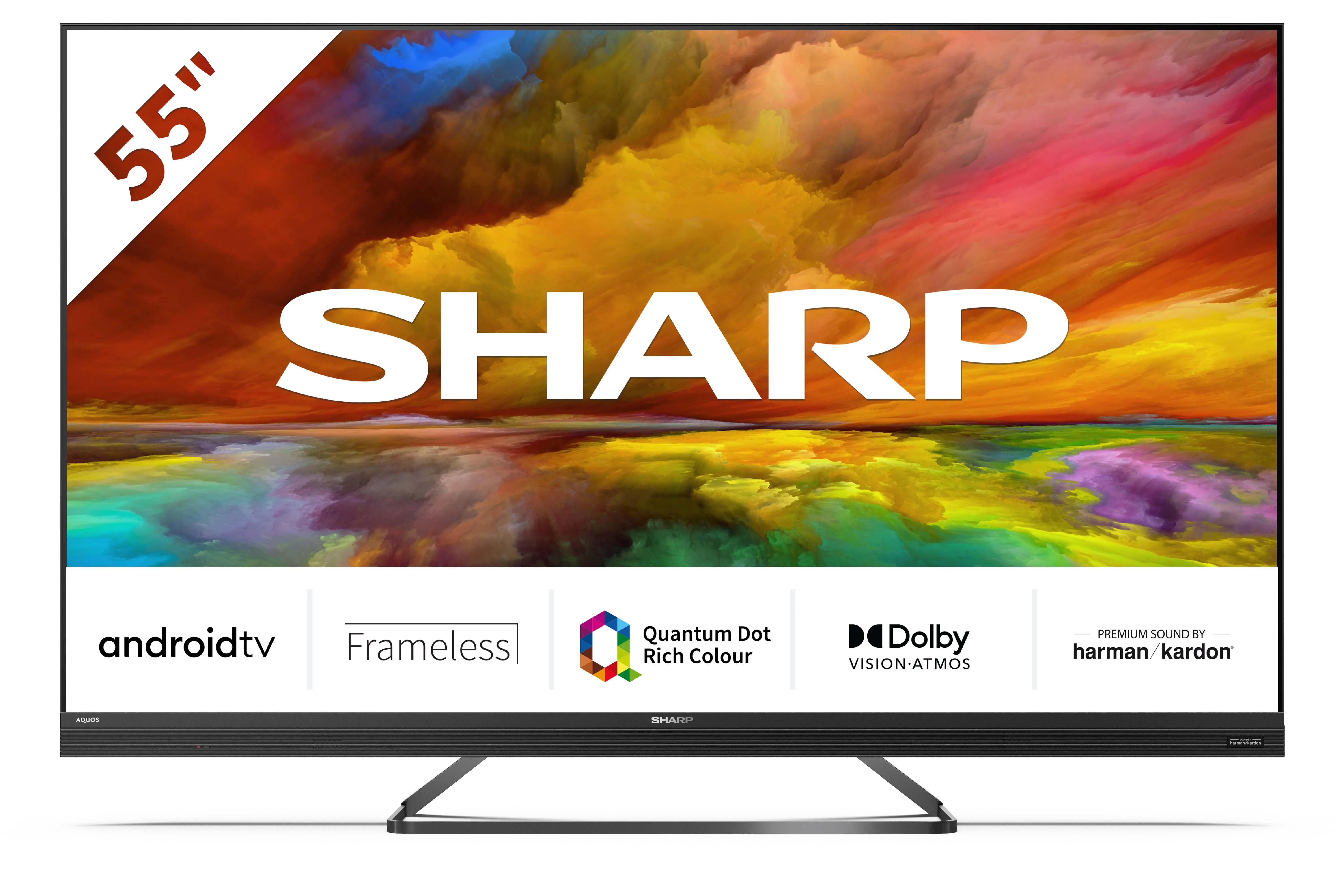 Telewizor Sharp 55EQ6EA 55" QLED 4K Android TV Dolby Vision Dolby Atmos DTS-X DVB-T2