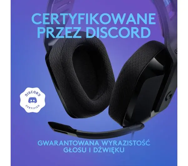 Logitech G335 Nauszne Czarny