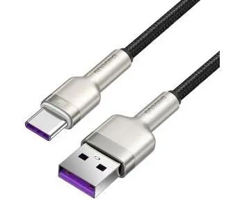 Kabel Baseus USB do USB-C Cafule 66W 0,25m Czarny