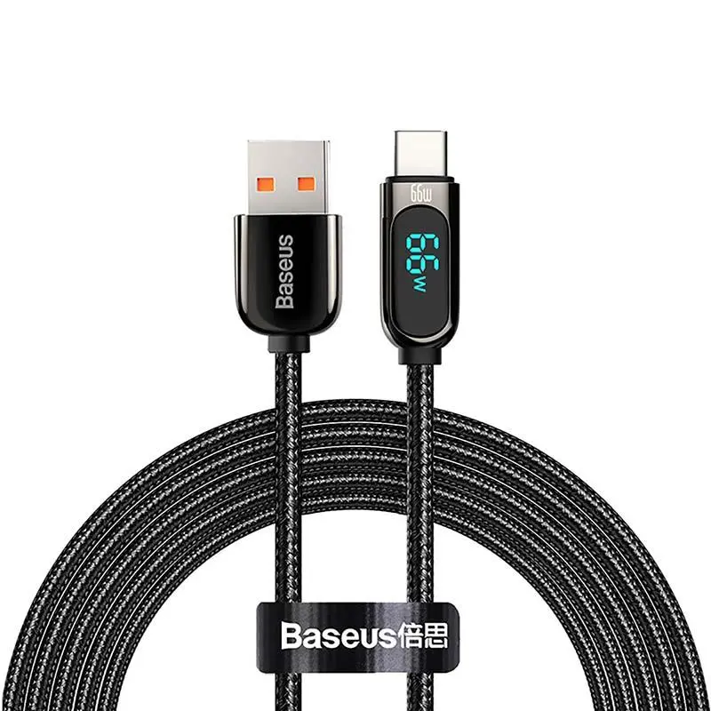 Kabel Baseus USB do USB-C Display 66W 1m Czarny