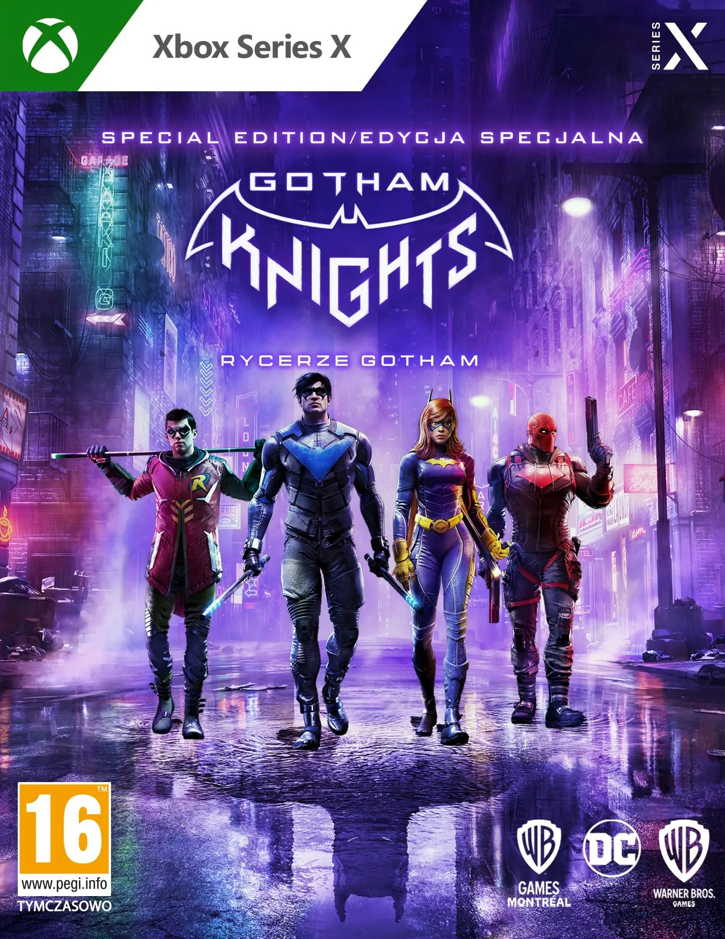 Rycerze Gotham Edycja Specjalna + steelbook Gra na Xbox Series X