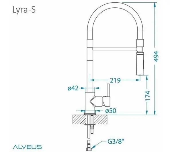 Alveus Lyra-S 1132184 Srebrny Chrom - DRUGI -30%, ALBO 5-TY ZA 1ZŁ - Kup na Raty - RRSO 0%