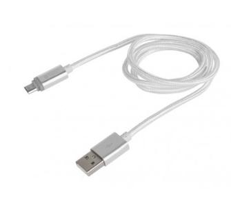 Kabel Natec USB-A do microUSB 1m Srebrny