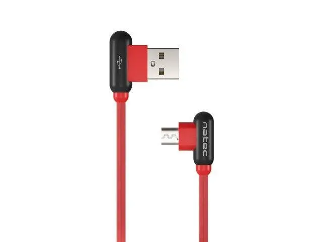 Kabel Natec USB-C do USB-A 1m Czerwony