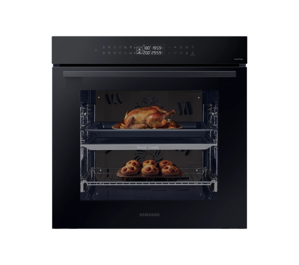 Piekarniki do zabudowy - Samsung NV7B4425ZAK Dual Cook Termoobieg Zdalne sterowanie Czarny