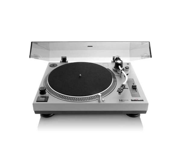 Lenco L-3808 Manualny Napęd bezpośredni Przedwzmacniacz Szary