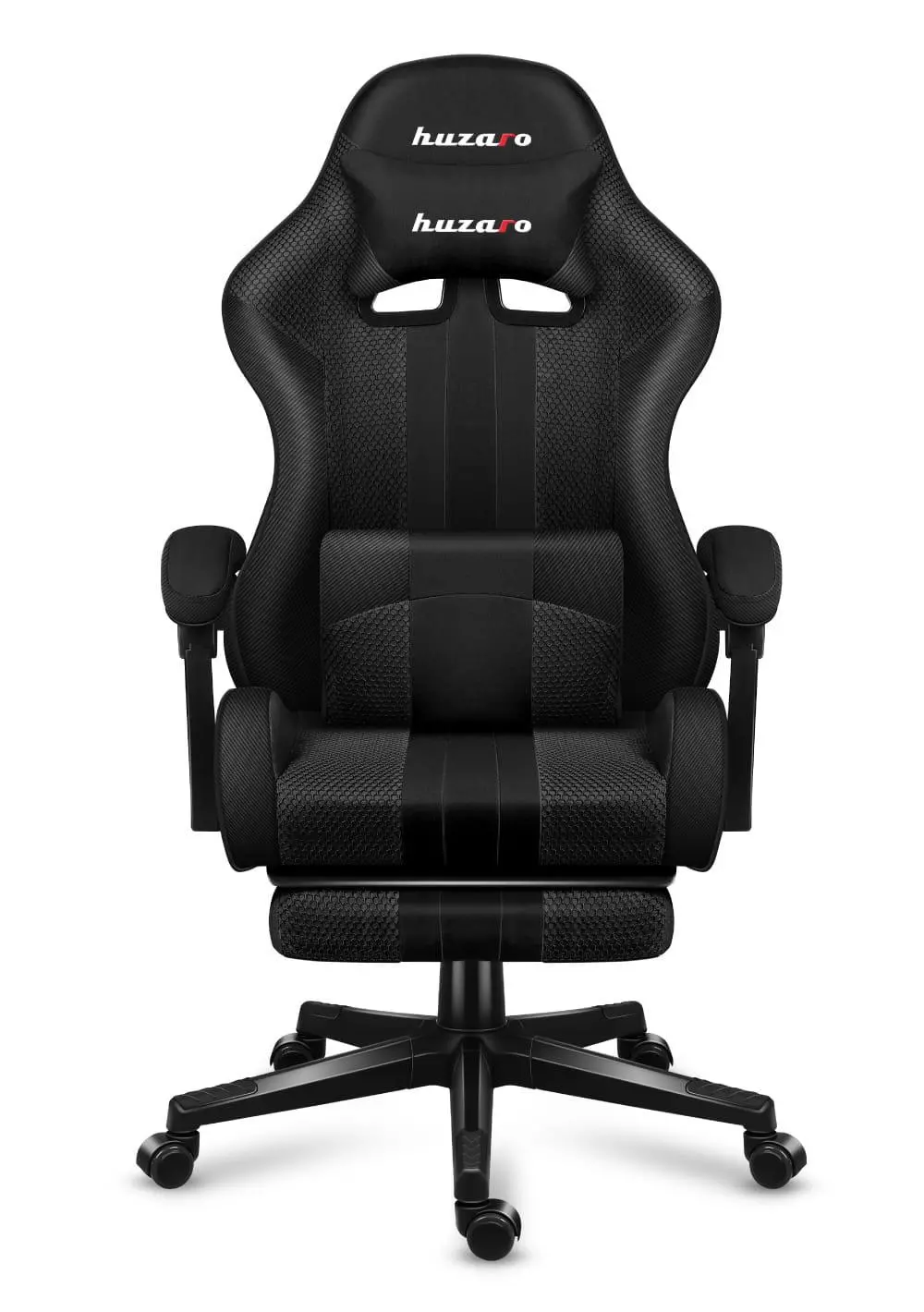 Fotel Huzaro Force 4.7 Carbon Mesh Gamingowy  do 140kg Tkanina Czarny
