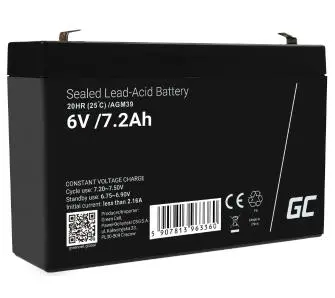 Akumulator Green Cell AGM39 AGM VRLA 6V 7,2Ah