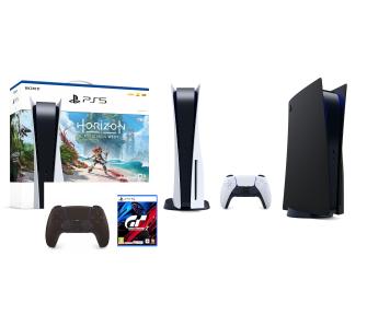 konsola PS5 Sony PlayStation 5 (PS5) + DualSense (czarny) + Gran Turismo 7 + PlayStation 5 Cover Plate