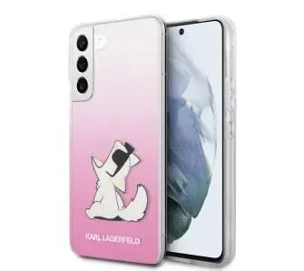 Etui Karl Lagerfeld Choupette Eat KLHCS22MCFNRCPI do Samsung Galaxy S22+ Różowy