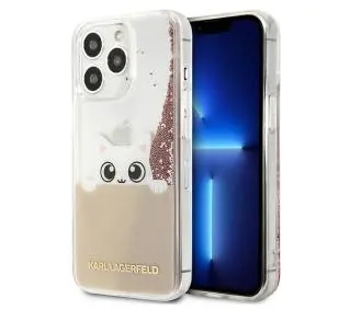 Karl Lagerfeld PEEK A BOO Liquid Glitter KLHCP13XPABGNU do iPhone 13 Pro Max