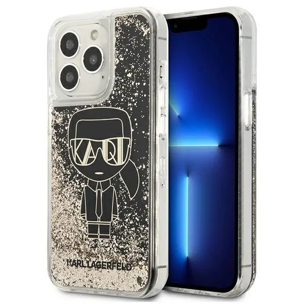 Etui Karl Lagerfeld Liquid Glitter Gatsby KLHCP13LLGGKBK do iPhone 13 Pro /13