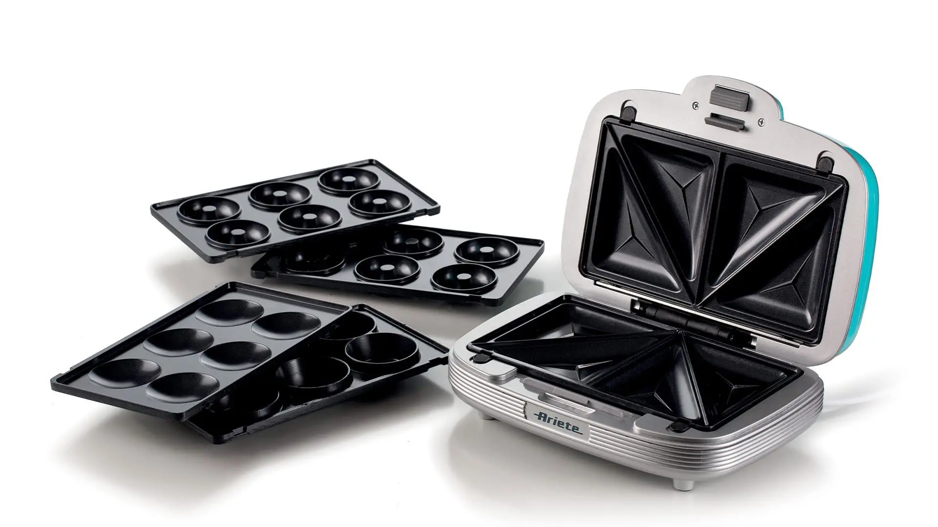 Opiekacz Ariete Sandwich & Cookies 3w1 1972/01 Trójkąty Muffiny Donaty 700W