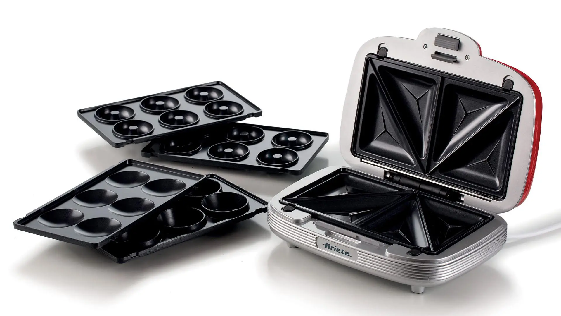 Opiekacz Ariete Sandwich & Cookies 3w1 1972/00 Trójkąty Muffiny Donaty 700W