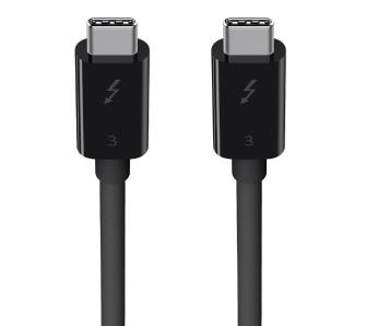 Kabel USB Belkin Thunderbolt 3 USB-C-USB-C 0,8 m Czarny