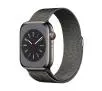 Smartwatch Apple Watch Series 8 GPS - Cellular 45mm koperta ze stali nierdzewnej grafit - bransoletka mediolańska grafit