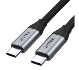 Kabel Unitek C14082ABK USB-C do USB-C 100W 1m Czarny