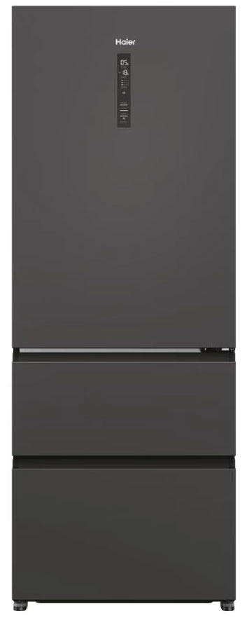 Lodówka Haier Seria 5 HTR5719ENPT Pełny No Frost 190cm Komora świeżości Czarny łupkowy