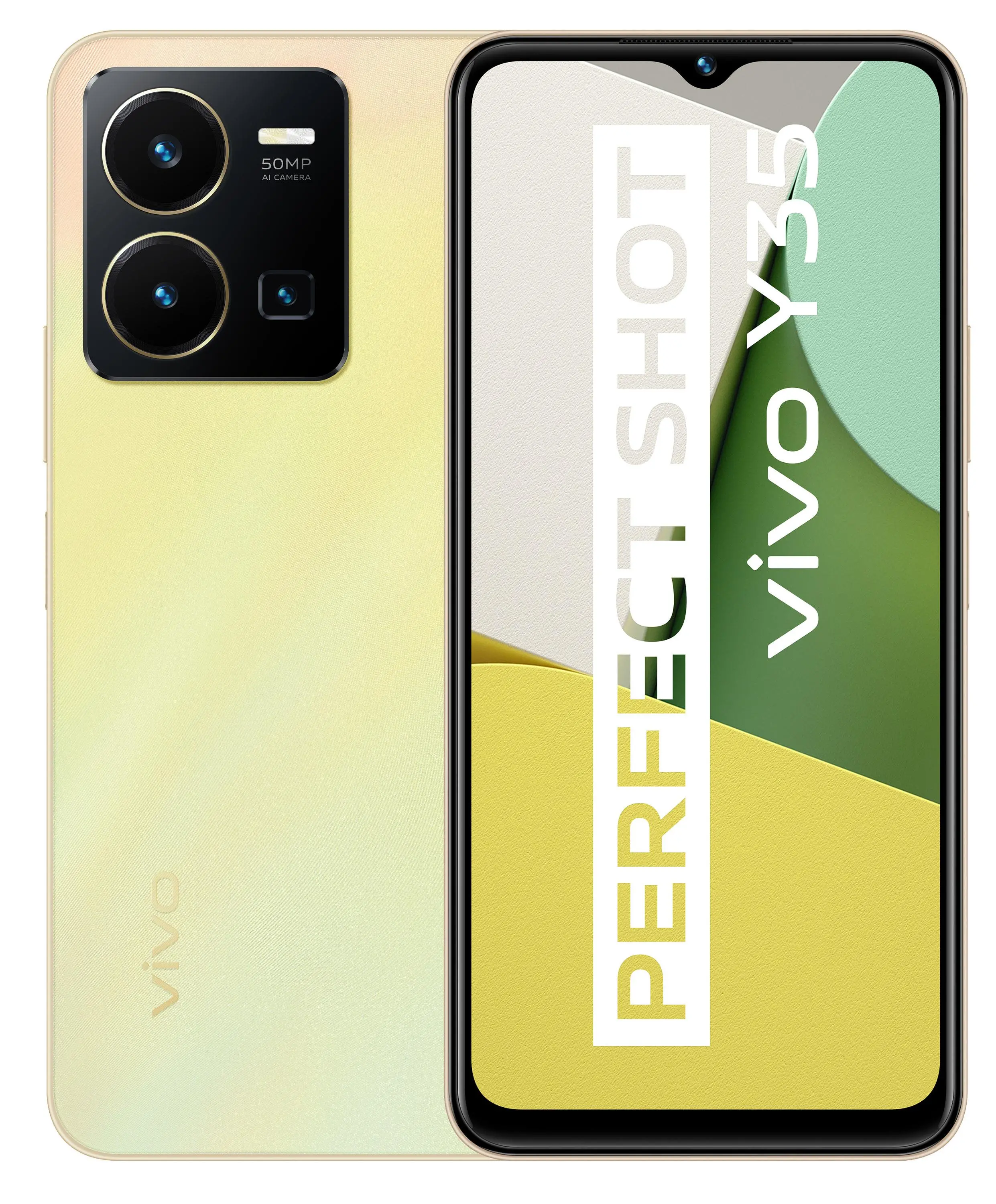 Smartfon vivo Y35 - 6,58" - 50 Mpix - złoty