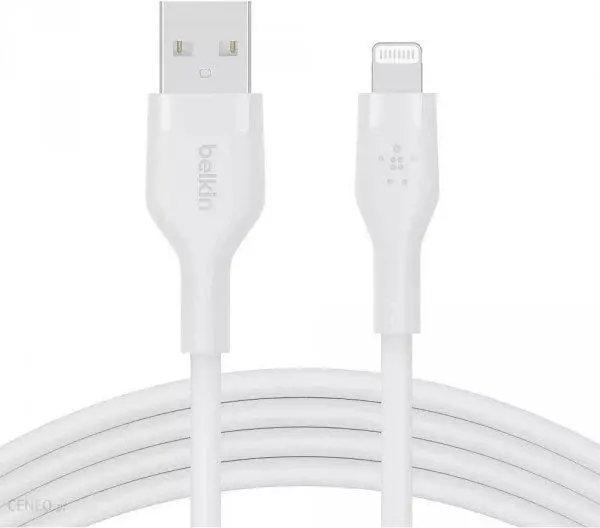 Kabel Belkin CAA008BT3MWH BoostCharge Flex USB-A do Lightning 3m Biały