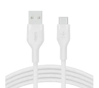 Kabel Belkin CAB008BT2MWH BoostCharge USB-C do USB-A 2m Biały