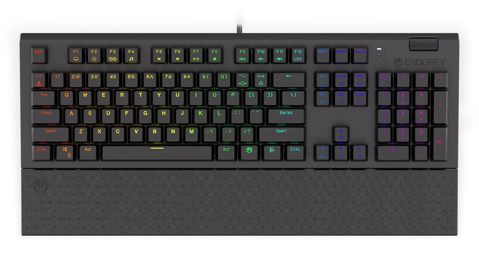 Klawiatura mechaniczna Endorfy Omnis Red Kailh Red RGB Czarny