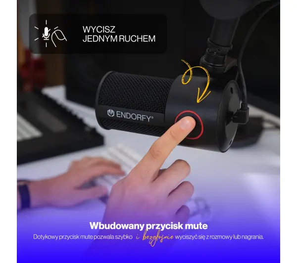 Endorfy Solum Studio Przewodowy Pojemnościowy Czarny - Kup na Raty - RRSO 0%