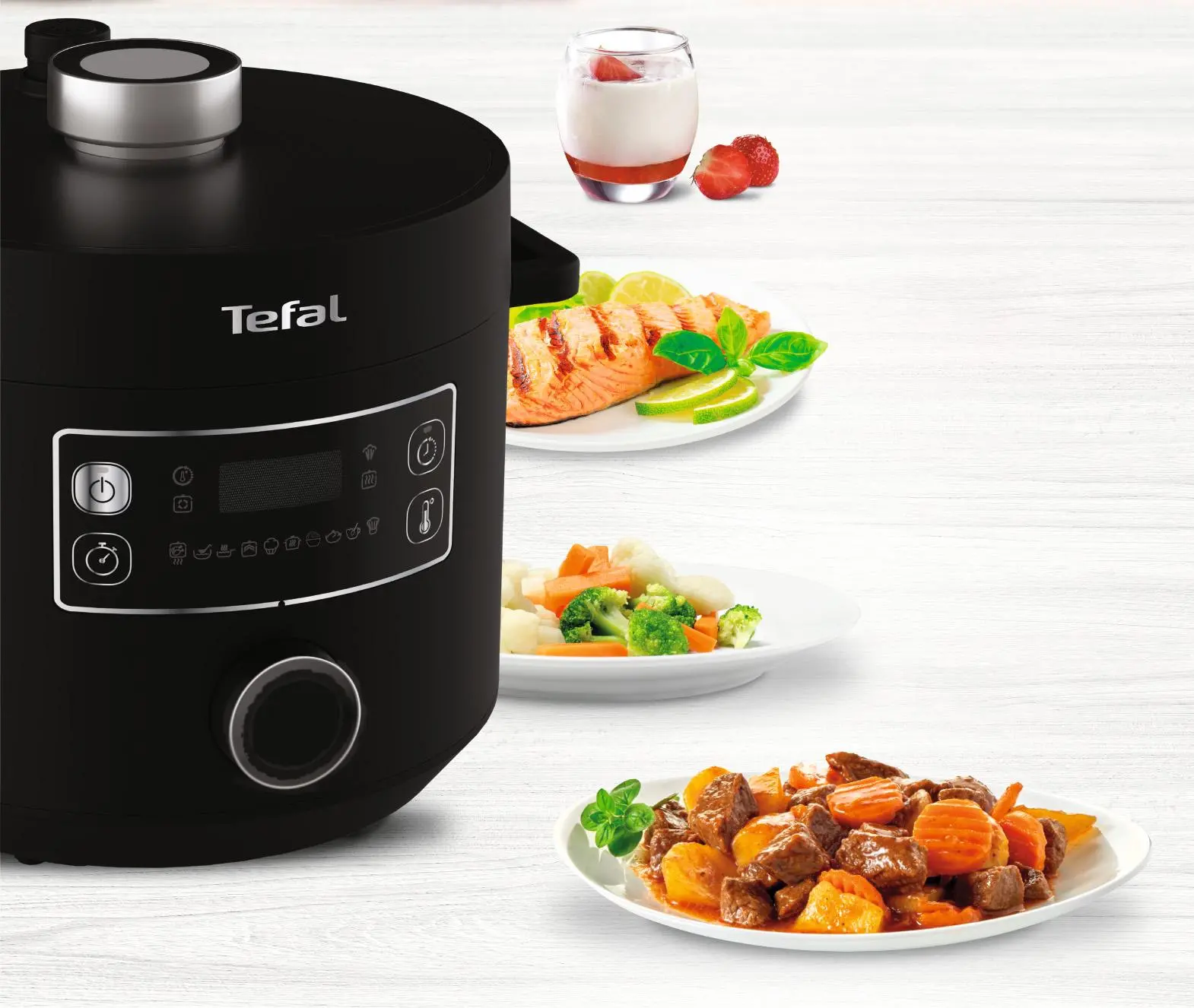 Фото Мультиварка - cкороварка Tefal Turbo Cuisine CY754830