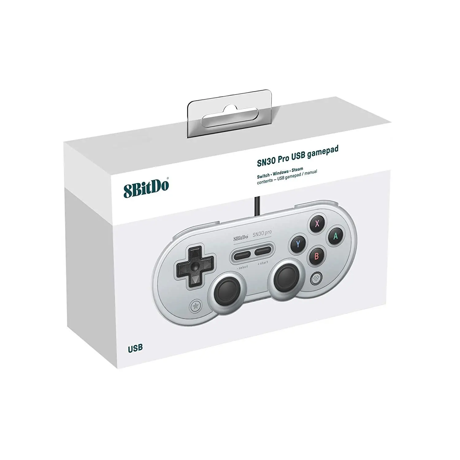 фото Геймпад 8Bitdo SN30 Pro Bluetooth Gamepad 80DM Gray
