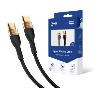 Kabel 3mk Hyper Silicone Cable do USB-C to USB-C 2m 100W Czarny