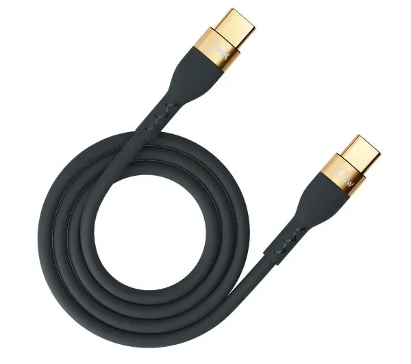 3mk Hyper Silicone Cable do USB-C to USB-C 2m 100W Czarny