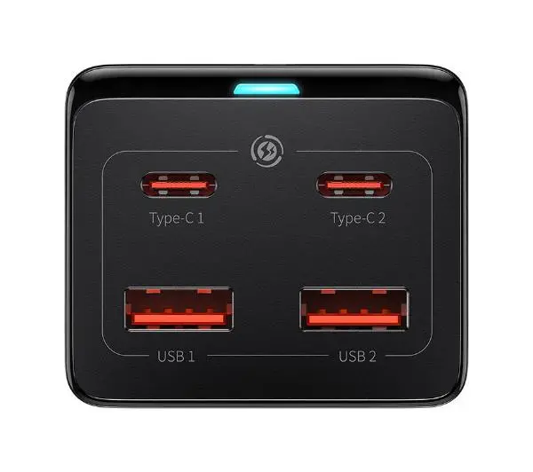 Baseus GaN3 Pro PowerStrip 2xUSB-A + 2xUSB-C + AC 100W Czarny - ⚡ BESTSELLERY ⚡