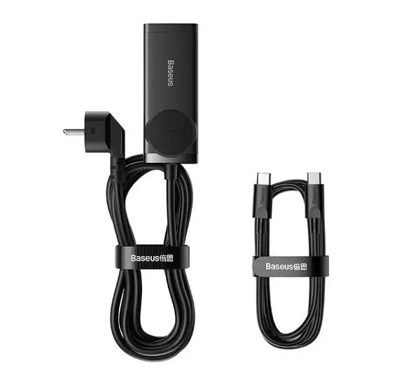 Baseus GaN3 Pro PowerStrip 2xUSB-A + 2xUSB-C + AC 100W Czarny - ⚡ BESTSELLERY ⚡