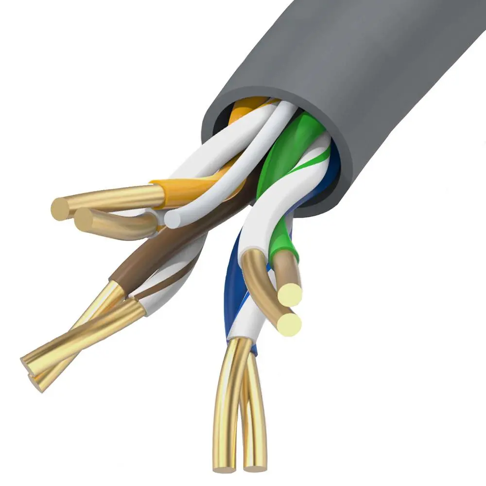 Kabel sieciowy Unitek Y-C879GY skrętka Cat.5e UTP RJ45 (8P8C) 305m Srebrno-szary